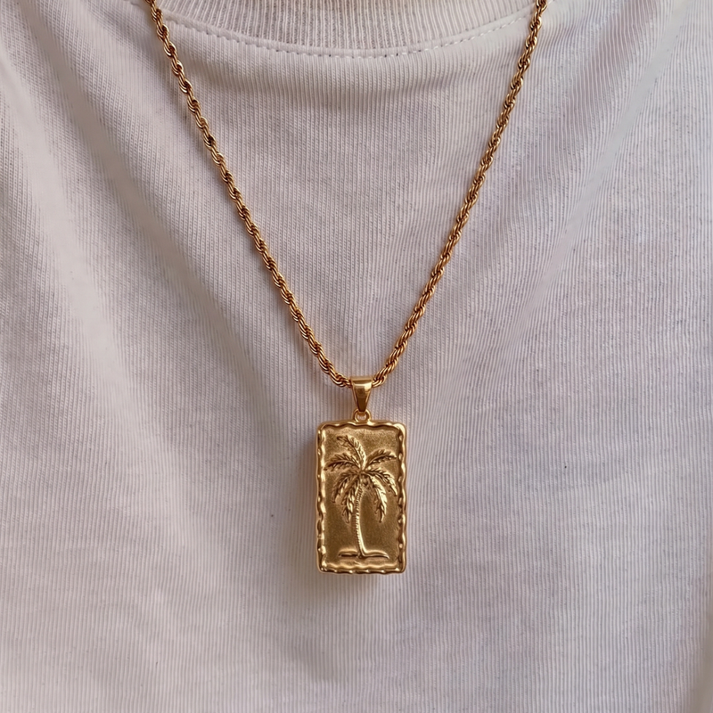Palm Pendant With Chain