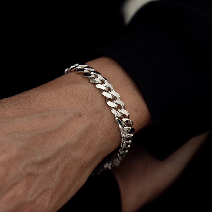 Miami 10mm Cuban Bracelet silver
