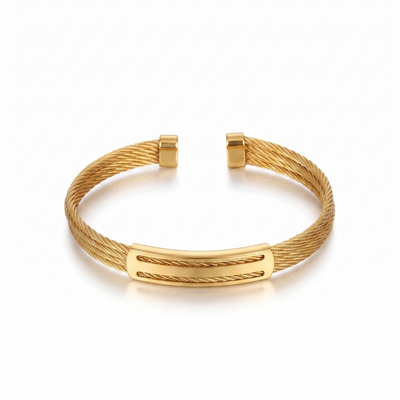 Acier Bracelet in Gold