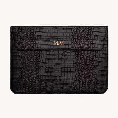 Croc Laptop sleeve in Black