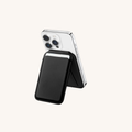 Slim Wallet & Phone stand in Black