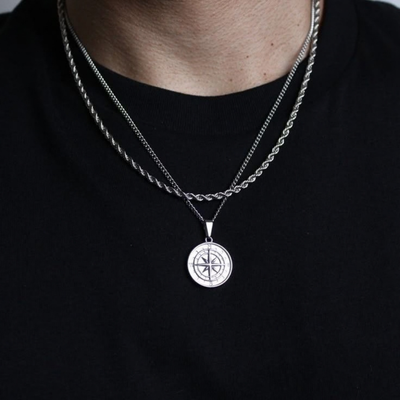 Compass chain  + Rope chain set