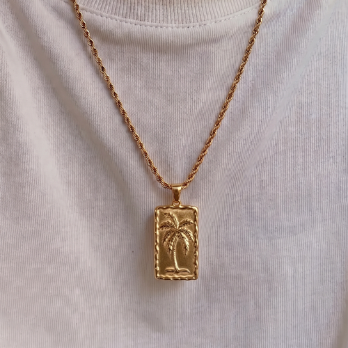 Palm Pendant With Chain