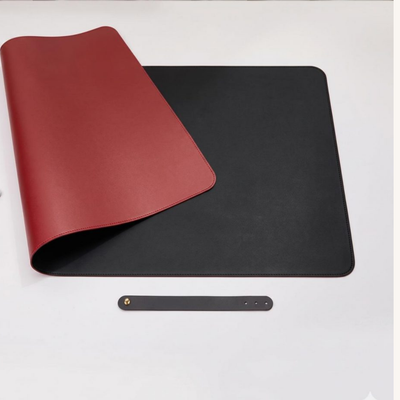 Red + Black desk mat