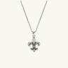 Fleur de Lis Pendant Necklace Silver