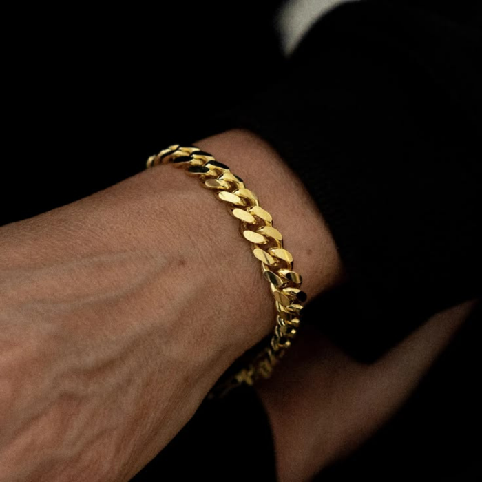 Miami 10mm Cuban Bracelet Gold