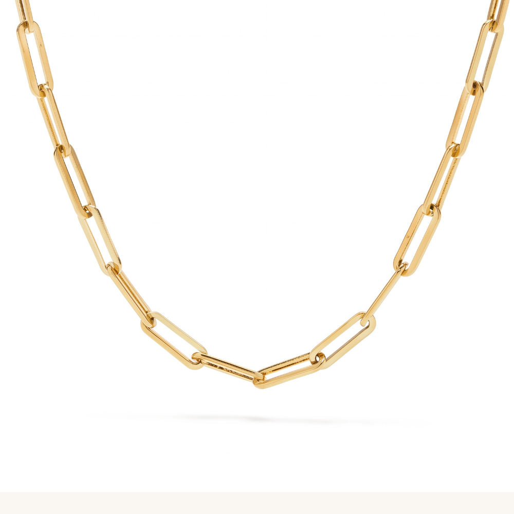 Gold Paper Clip Chain