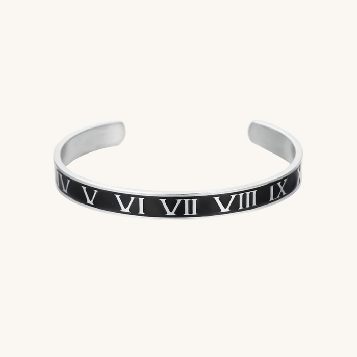 Roman Cuff Bracelet Silver