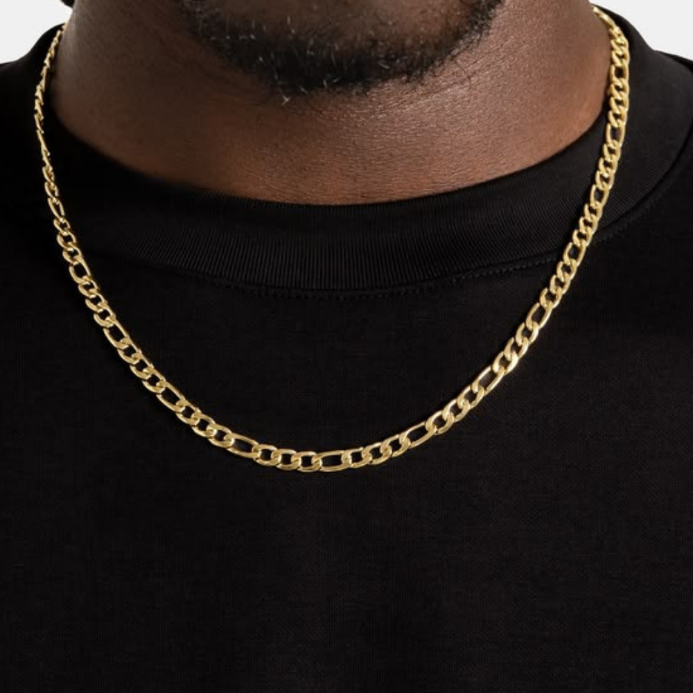 Gold 5mm Figaro Chain