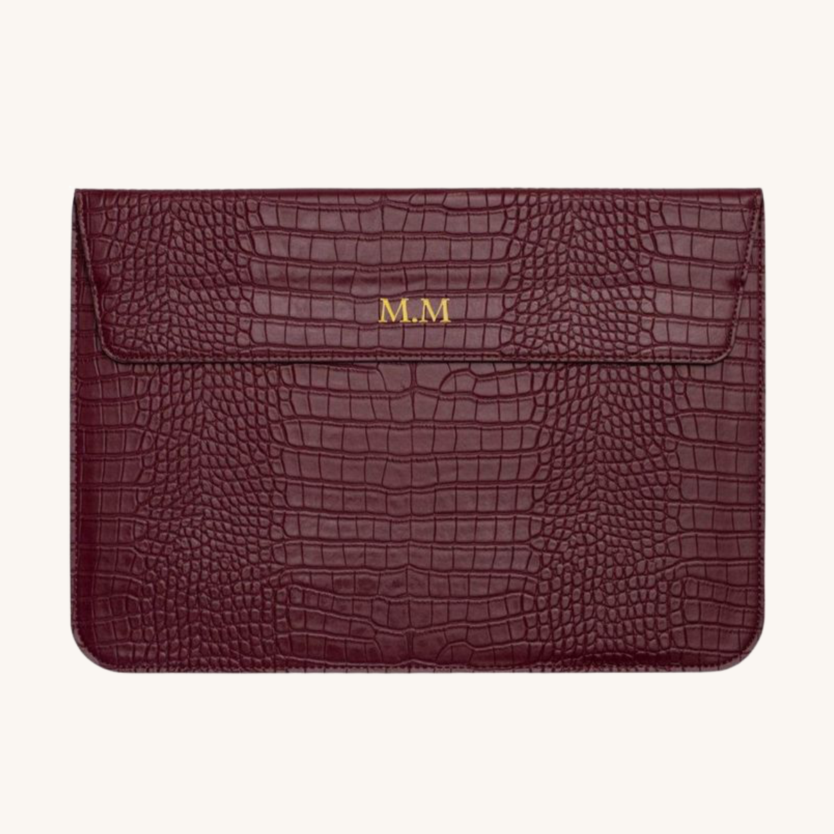Croc Laptop sleeve in Wine