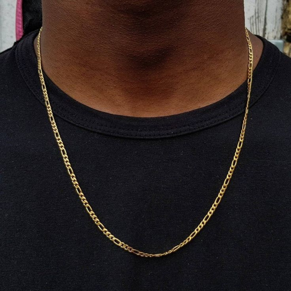 Gold 3mm Figaro Chain