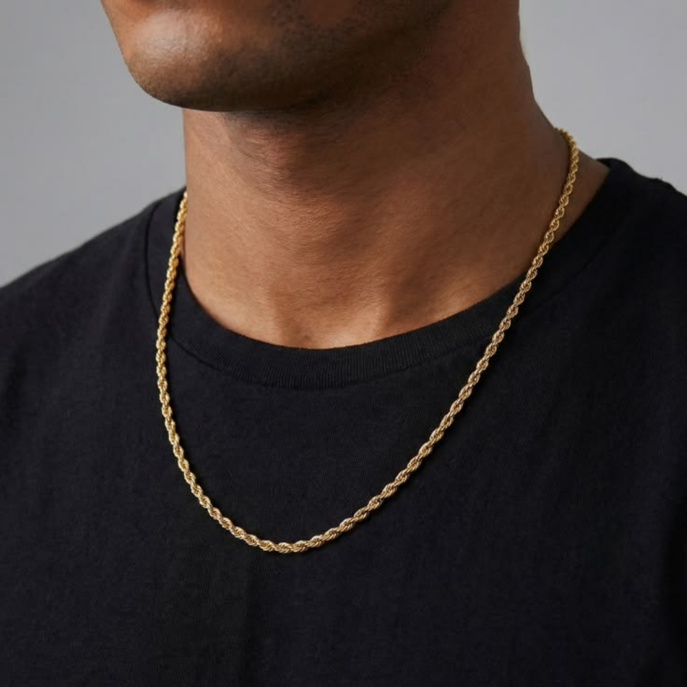 Gold 3mm Rope Chain