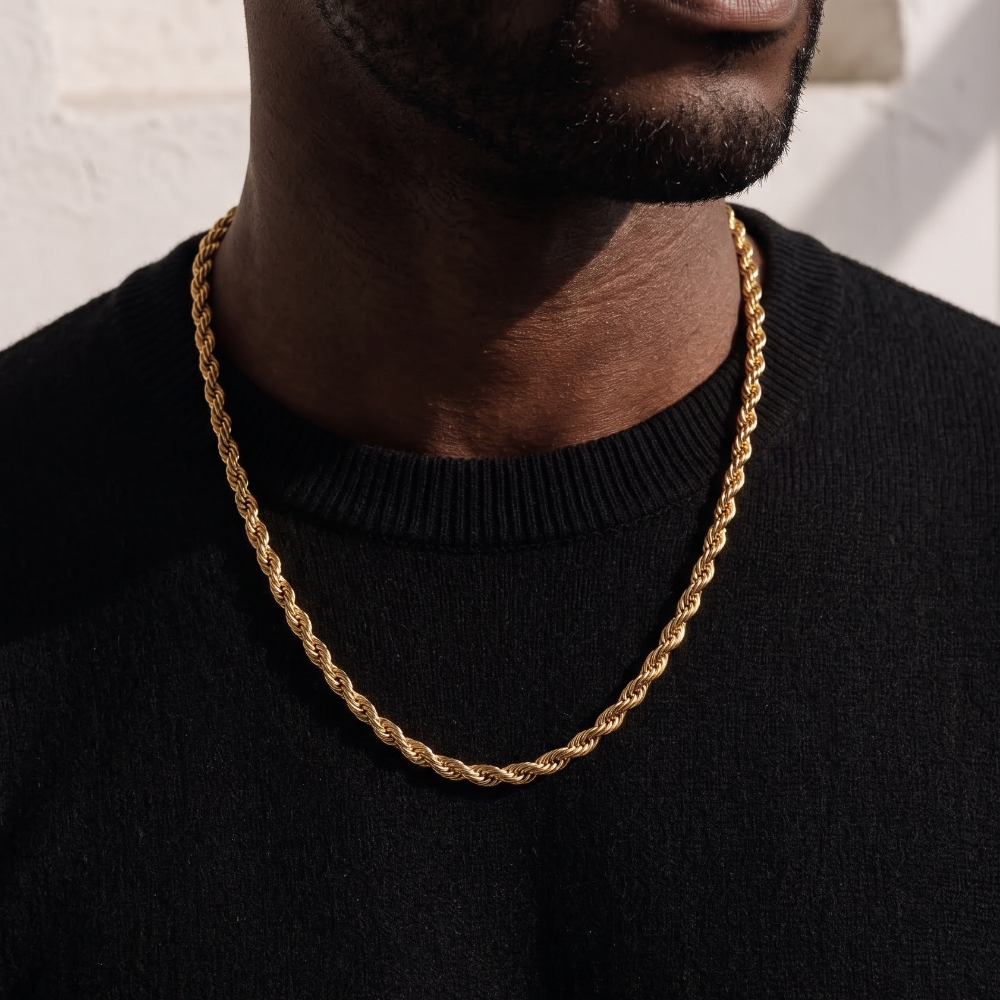 Gold 6mm Rope Chain