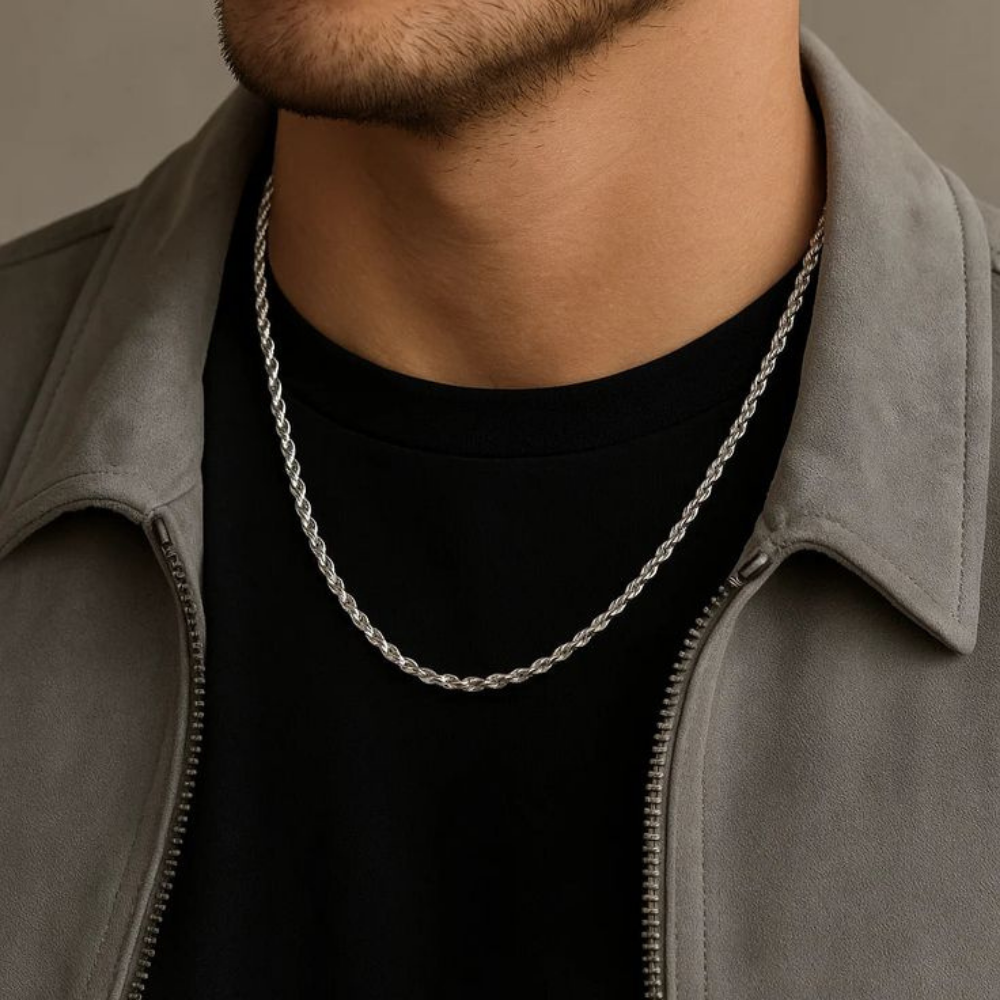 Silver 3mm Rope Neckchain