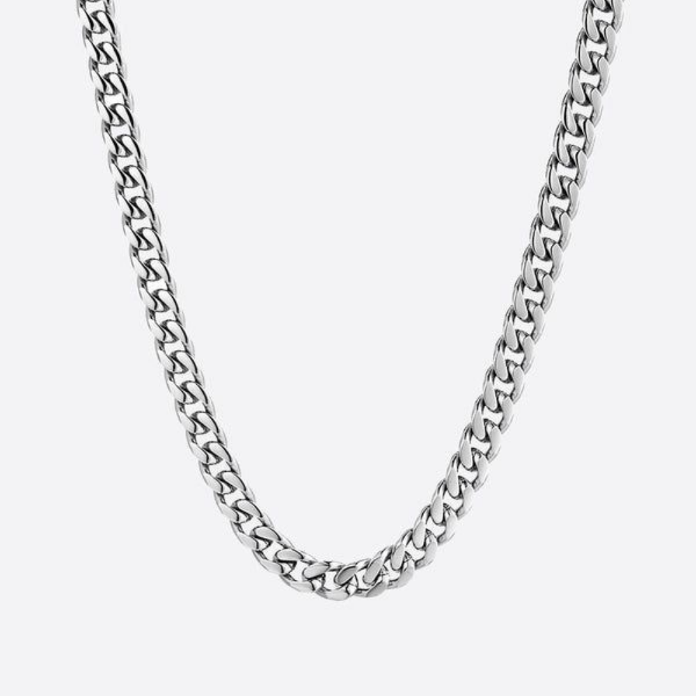 Silver 5mm Cuban Chain
