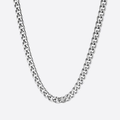 Silver 5mm Cuban Chain