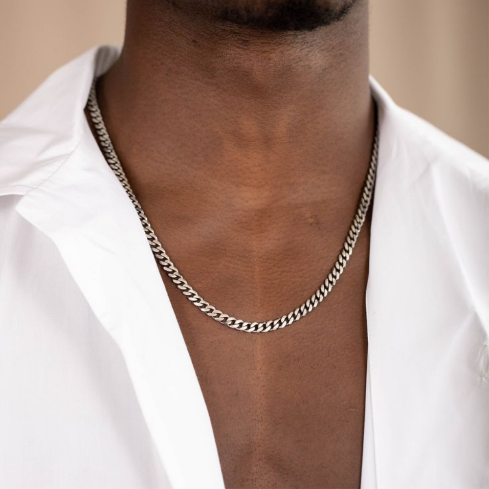 Silver 5mm Cuban Chain