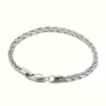 Silver 3mm Rope Bracelet
