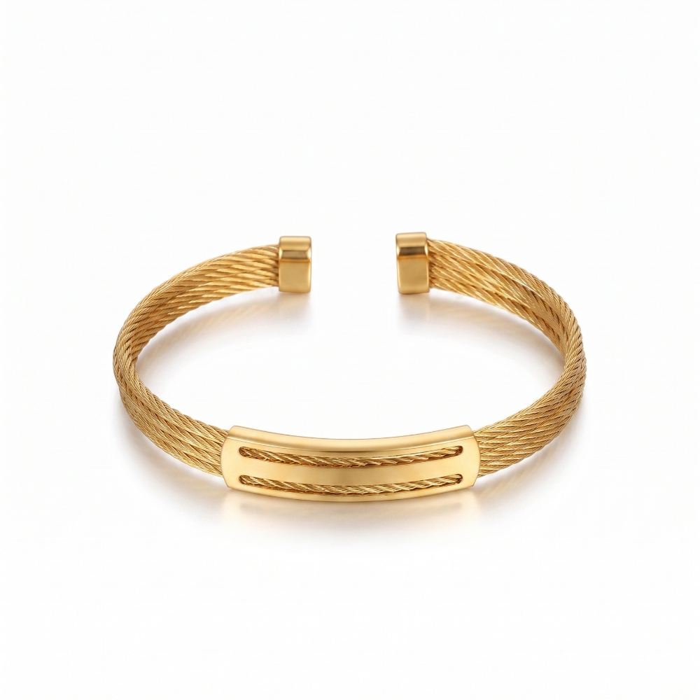 Acier Bracelet in Gold