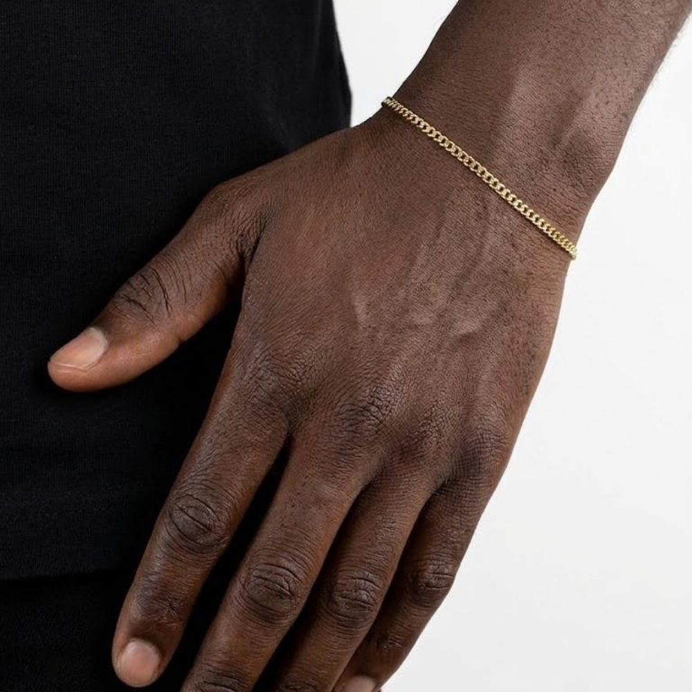 2.5mm Gold Cuban Bracelet