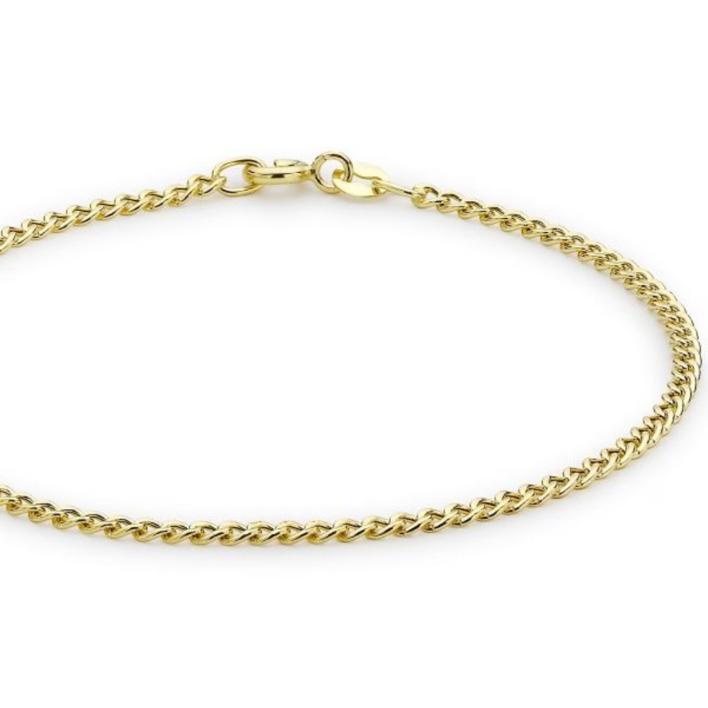 2.5mm Gold Cuban Bracelet