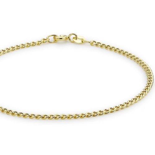 2.5mm Gold Cuban Bracelet