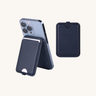 Slim Wallet & Phone stand in Blue