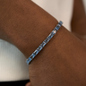 Blue Sapphire Tennis Gems Bracelet