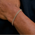 Gold 5mm Cuban Bracelet